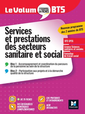 cover image of Le Volum' BTS--SP3S--Services et prestations des secteurs sanitaire et social